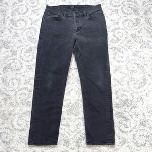 Hudson Sartor Relaxed‎ Skinny Jeans Men's Size 33 Button Fly Charcoal Wash EUC